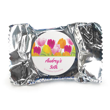 Personalized Birthday Tulips York Peppermint Patties - pack of 70
