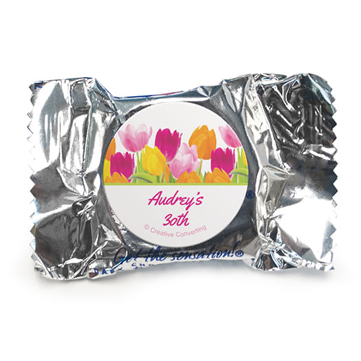 Personalized Birthday Tulips York Peppermint Patties - pack of 70