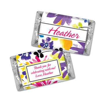 Personalized Birthday Garden Blooms Hershey's Miniatures