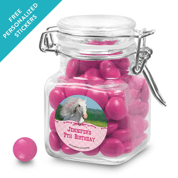 Birthday Personalized Latch Jar Heart My Horse (12 Pack)