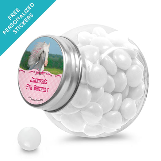Birthday Personalized Mini Side Jar Heart My Horse (24 Pack)