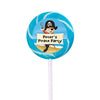 Birthday Personalized Small Swirly Pop Pirate Theme (24 Pack)