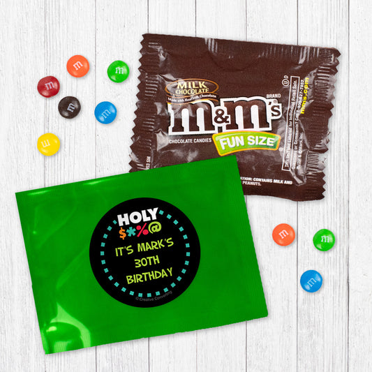 Personalized Birthday Holy Bleep Candy Favor Bag - M&Ms or Skittles