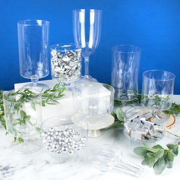 Deluxe Candy Buffet Container Collection (9 Pieces)
