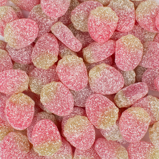Swedish Candy Mini Sour Strawberries Gummies 6.6 lb Case - 686 ct