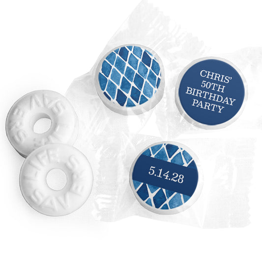 Birthday Personalized LifeSavers Blue Diamonds