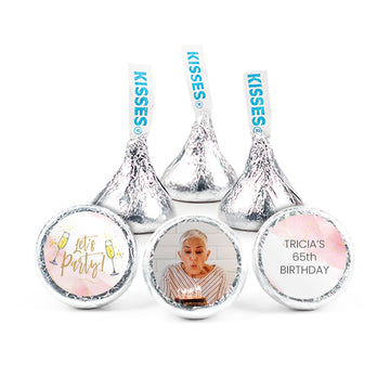 Let's Party Birthday Personalized Hershey's Kisses Candy