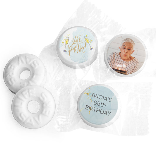 Personalized Birthday Photo LifeSaver Mints - Let's Party