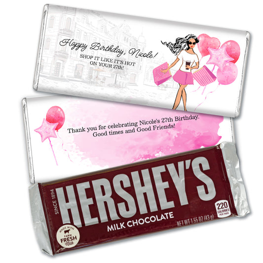 Personalized Birthday Shopping Diva Hershey's Milk Chocolate Bar
