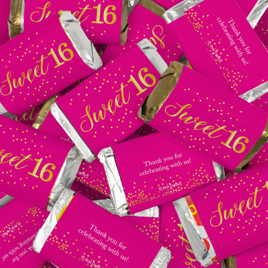 Sweet 16 Wrapped Hershey's Miniatures Candy Mix