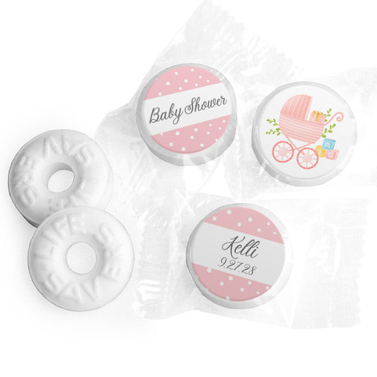 Baby Shower Personalized LifeSavers Baby Carriage