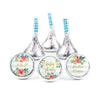 Baby Shower Personalized Hershey's Kisses Floral Botanicals Assembled Kisses