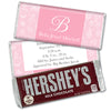 Girl Birth Announcement Personalized Chocolate Bar & Wrapper - Baby Initial