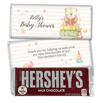 Personalized Baby Shower Story Time Hershey's Chocolate Bar and Wrapper