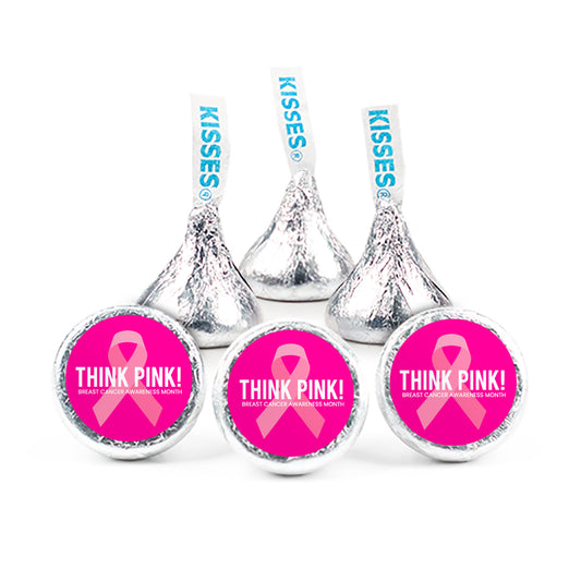 Breast Cancer Awareness Think Pink Kiss Stickers