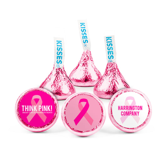 Personalized Breast Cancer Awareness Think Pink Hershey's Kisses