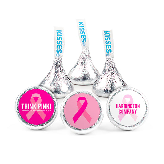 Personalized Breast Cancer Awareness Think Pink Hershey's Kisses