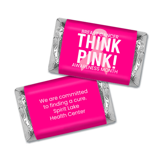 Personalized Breast Cancer Awareness Think Pink Hershey's Miniatures