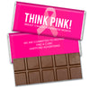 Personalized Breast Cancer Awareness Think Pink Chocolate Bar & Wrapper