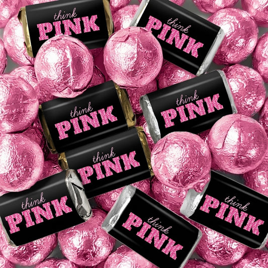 Breast Cancer Awareness Candy Think Pink Hershey's Miniatures and Chocolate Mix