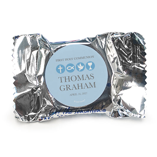Communion Personalized York Peppermint Patties Blue Symbols - pack of 70