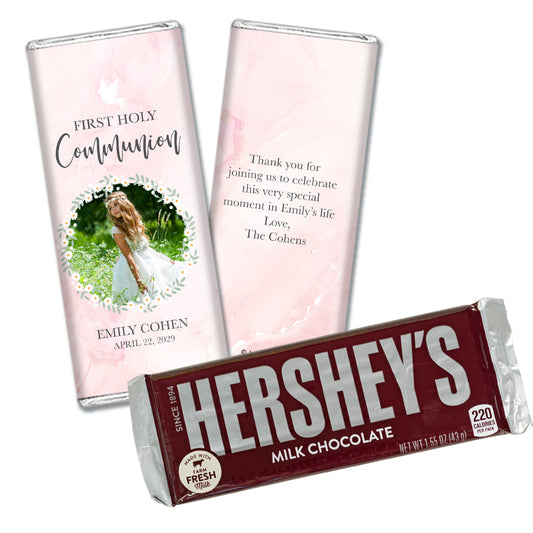 Personalized First Holy Communion Photo Chocolate Bar