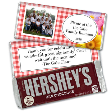 Personalized Family Reunion Picnic Hershey's Chocolate Bar & Wrapper