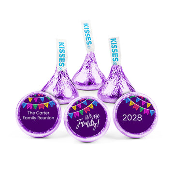 Personalized Family Reunion Banners Hershey's Kisses