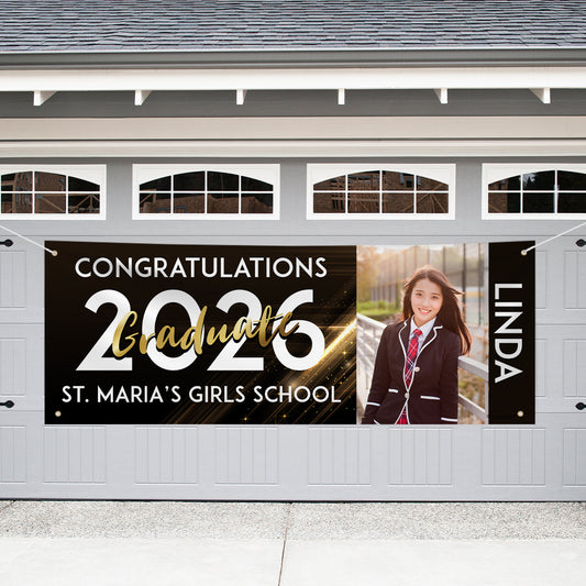 Graduation Personalized Garage Banner - Graduate