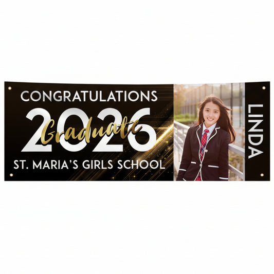 Graduation Personalized Garage Banner - Graduate