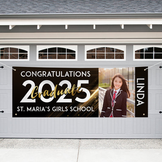 Graduation Personalized Garage Banner - Graduate