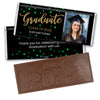 Personalized Graduation Dots Embossed Belgian Chocolate Bar