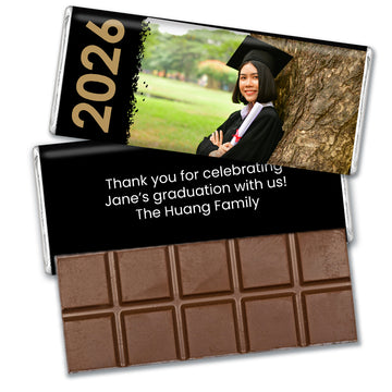 Personalized Graduation Photo & Year Hershey's Chocolate Bar and Wrapper