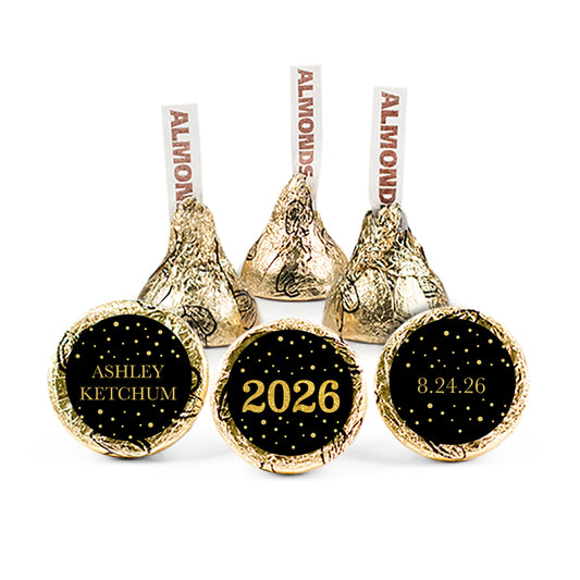 Personalized Graduation Golden Hershey's Kisses
