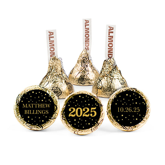 Personalized Graduation Golden Hershey's Kisses
