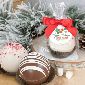 Personalized Christmas Happy Holidays Hot Chocolate Bomb