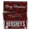 Personalized Christmas Plaid Hershey's Chocolate Bar and Wrapper