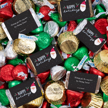 Christmas Santa Hershey's Mix - Kisses, Miniatures, and Reese's