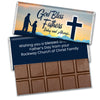 Father's Day Personalized Standard Chocolate Bar & Wrapper - God Bless Fathers