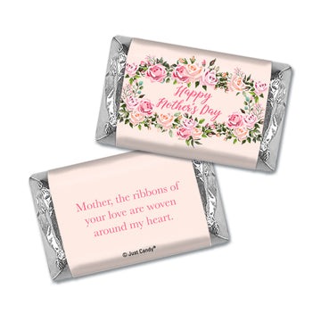 Personalized Mother's Day Pink Floral Hershey's Miniatures
