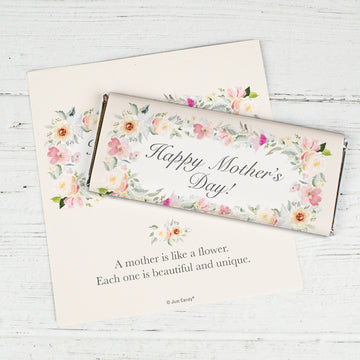 Personalized Mother's Day Flower Candy Bar Wrappers