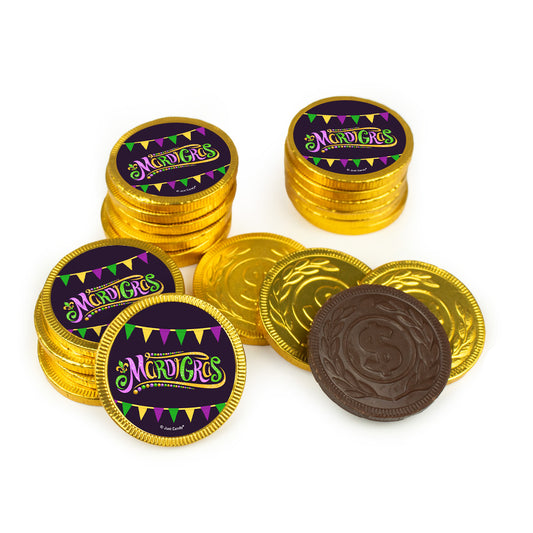 Mardi Gras Celebration Chocolate Coins Pack of 87