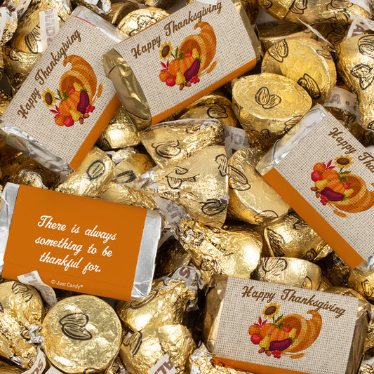 Thanksgiving Cornicopia Hershey's Miniatures & Kisses Chocolate Mix