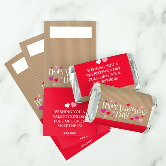 Personalized Valentine's Day Tiny Hearts Hershey's Miniatures Wrappers Only