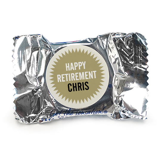Retirement Personalized York Peppermint Patties - Gold Burst
