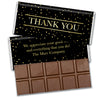 Thank You Personalized Chocolate Bar & Wrapper - Golden Thanks