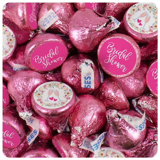 Bridal Shower Bubbly Stickered Hershey's Kisses