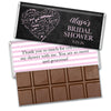 Bridal Shower Favor Personalized Standard Chocolate Bar & Wrapper - Heart Word Cloud