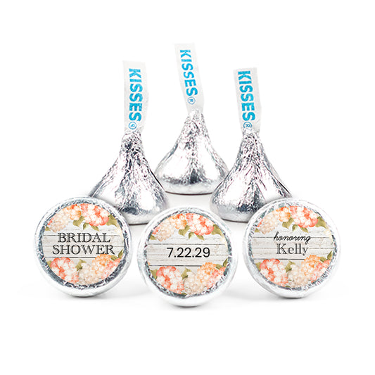 Personalized Bridal Shower Floral Bouquet Hershey's Kisses