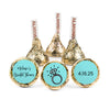 Bridal Shower Favors Personalized Diamond Ring Hershey's Kisses Candy